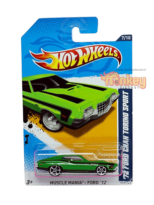 72 Ford gran torino sport - hot wheels 2012