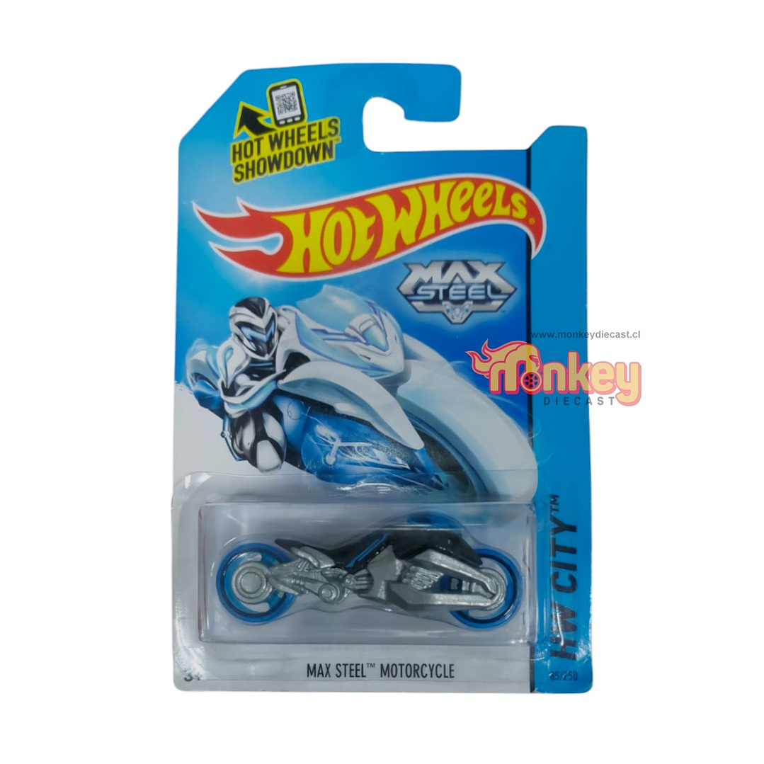 max steel motorcycle - hot wheels 2014 (detalles) 1