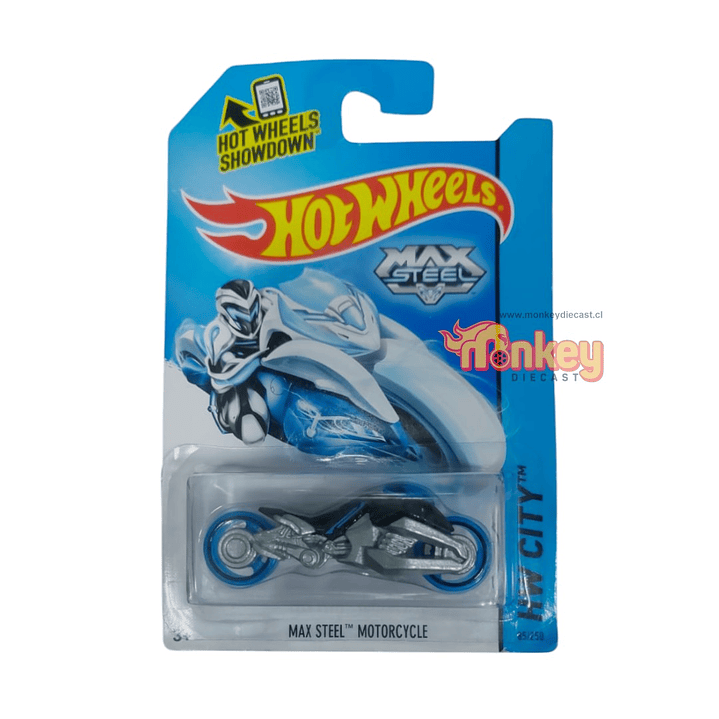 max steel motorcycle - hot wheels 2014 (detalles) 1