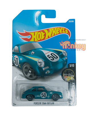 porsche 356A outlaw verde - hot wheels 2016