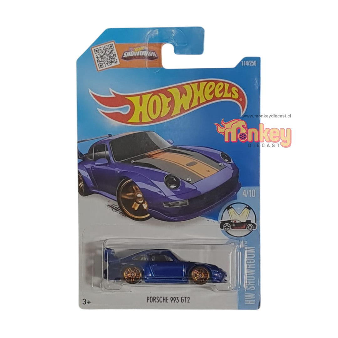porsche 993 GT2 azul - hot wheels 2016 1