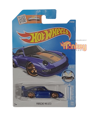 porsche 993 GT2 azul - hot wheels 2016