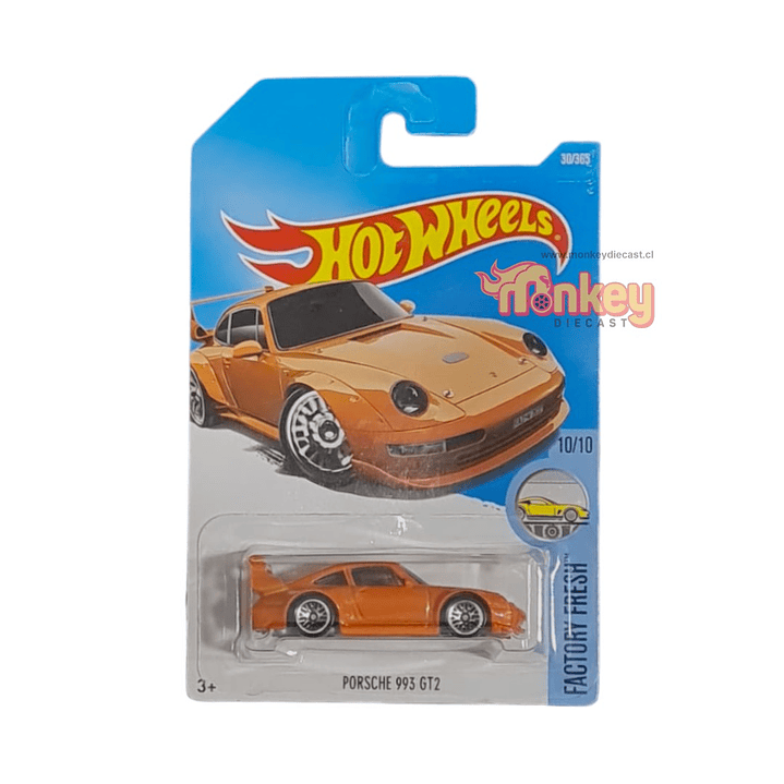 porsche 993 GT2 naranjo - hot wheels 2017 1