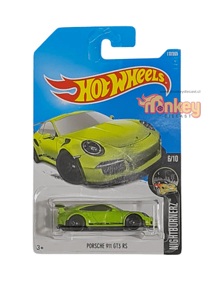 porsche 911 gt3 rs verde - hot wheels 2016