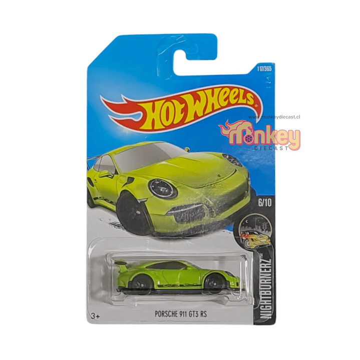 porsche 911 gt3 rs verde - hot wheels 2016 1