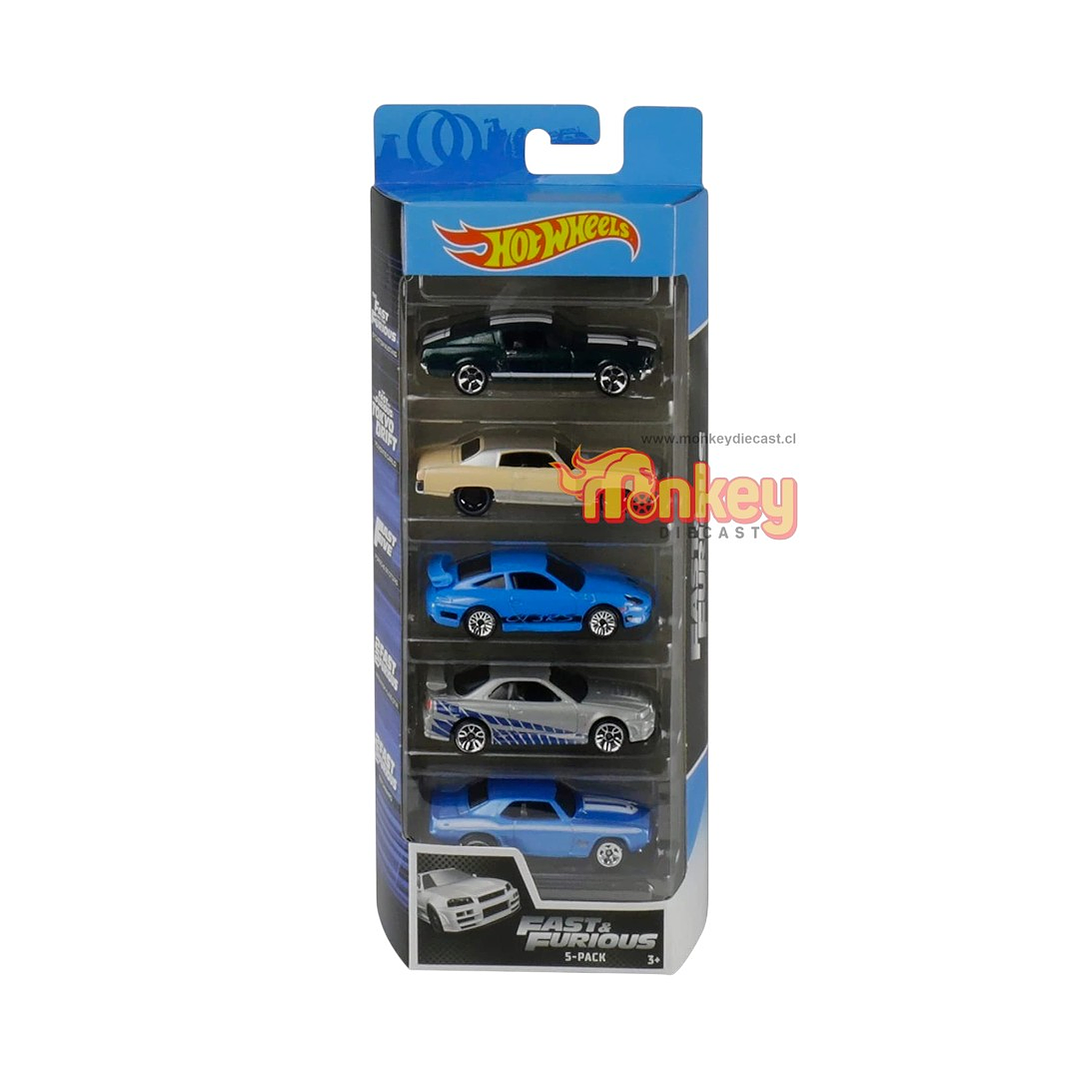 Pack 5 hot wheels Rapido y furiosos - 2020 1