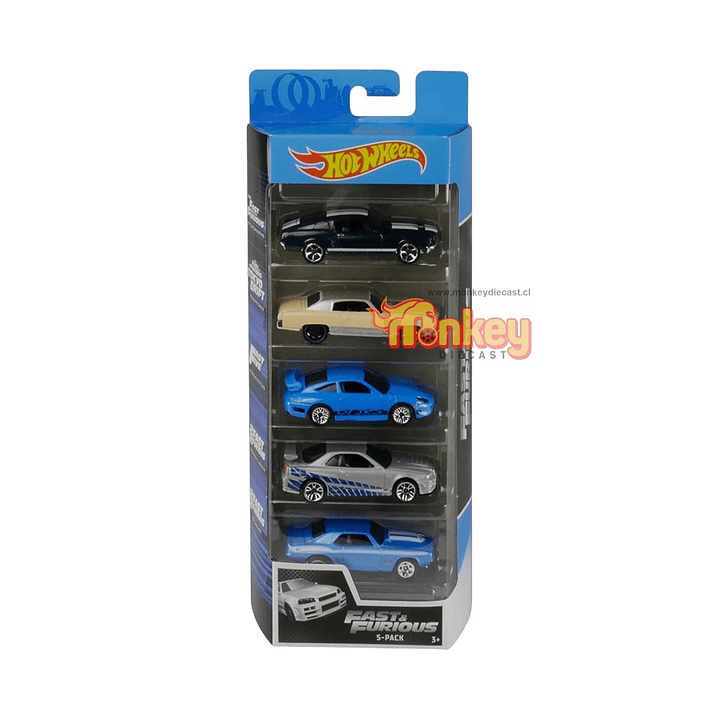 Pack 5 hot wheels Rapido y furiosos - 2020 1