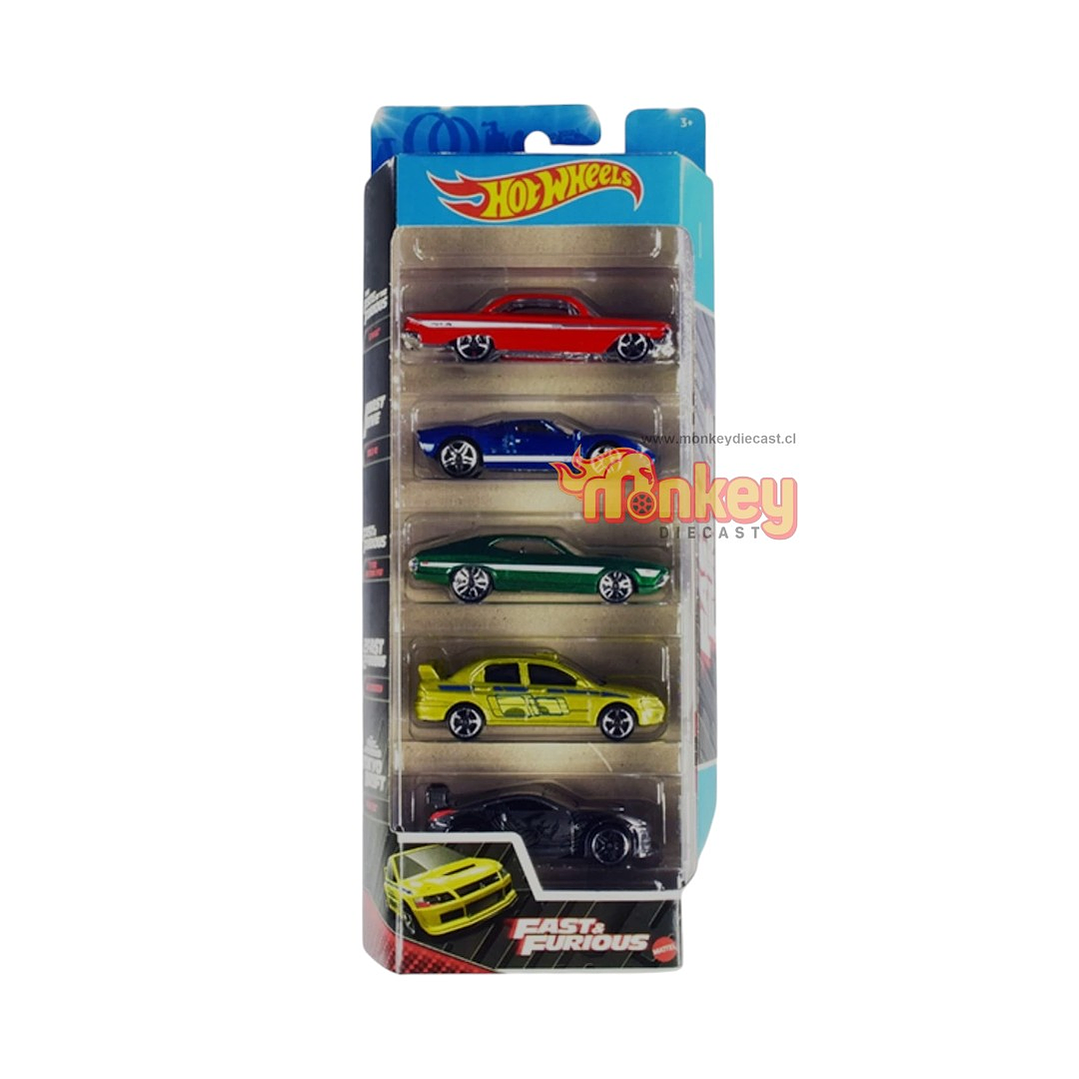 Pack 5 hot wheels  Rapido y furiosos - 2021 1