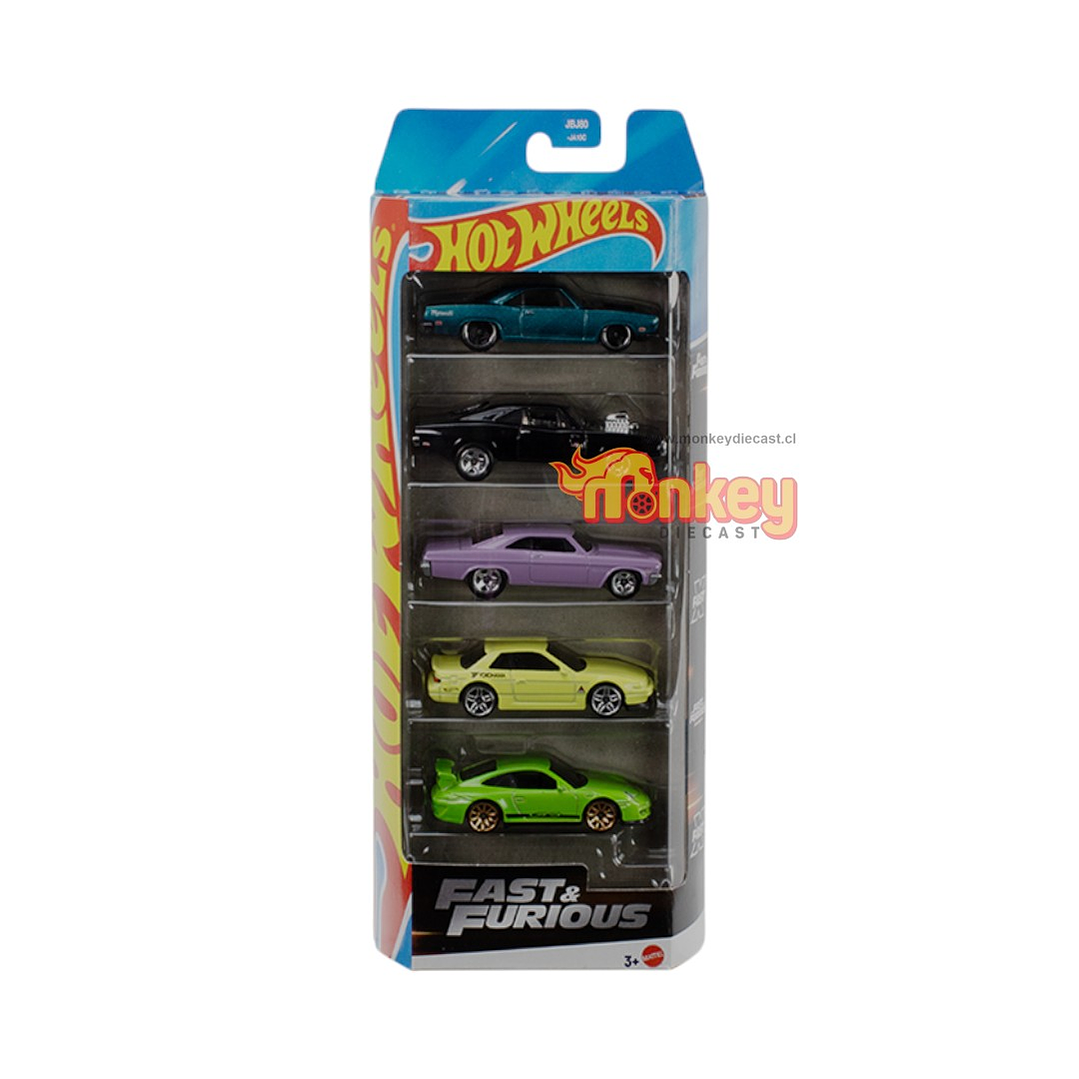 Hot Wheels pack5 Rapido y furiosos - 2025 1