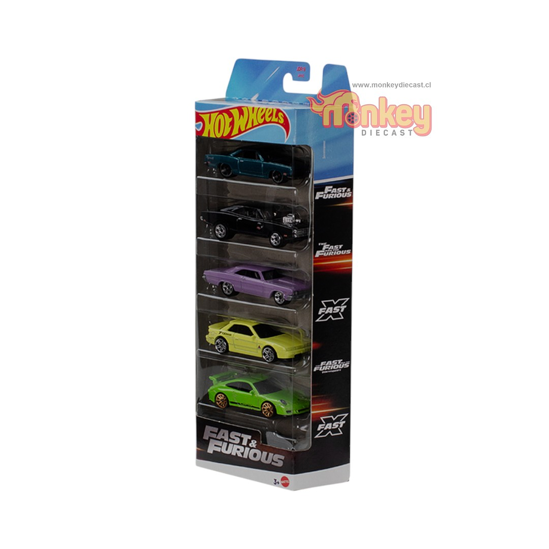 Hot Wheels pack5 Rapido y furiosos - 2025 2