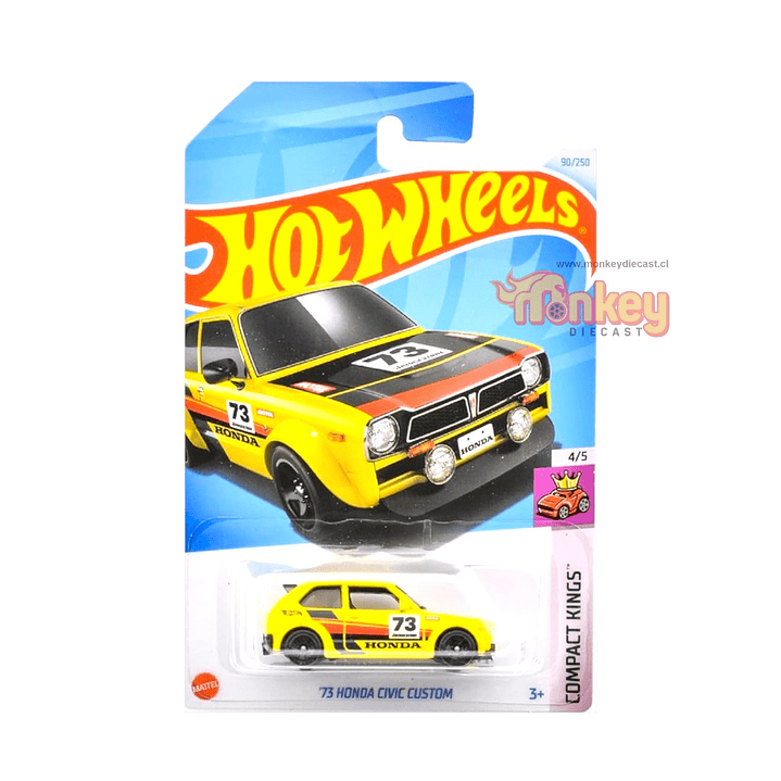73 Honda Civic Custom - amarillo 1