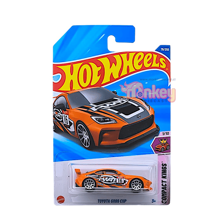 Toyota GR86 Cup  naranjo - hot wheels 2025 1