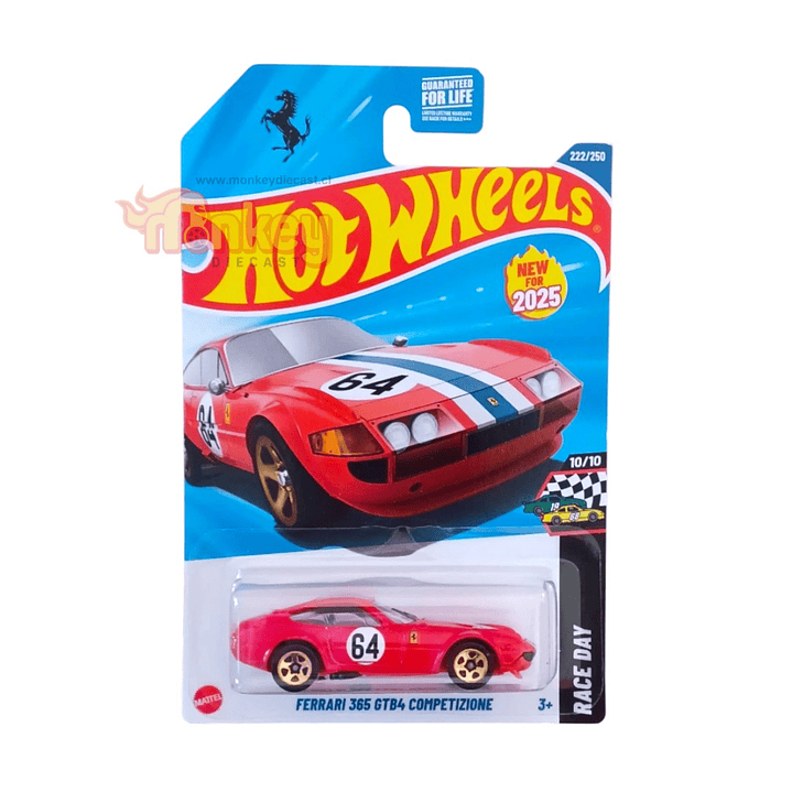 ferrari 365 GTB4 competizione rojo- hot wheels 2025  U.S.A 1