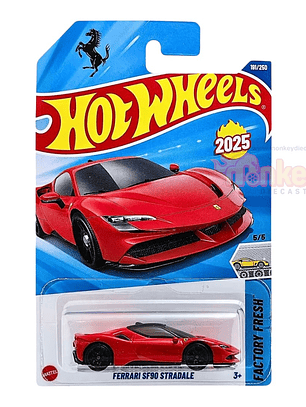hot wheels Ferrari sf90 Stradale 2025 rojo