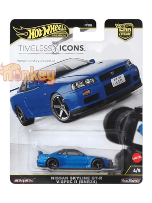 Nissan Skyline R34 GTR V Spec II - hot wheels timeless icons
