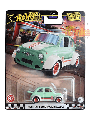 Hot Wheels Premium 1:64 Fiat 500 Modificado