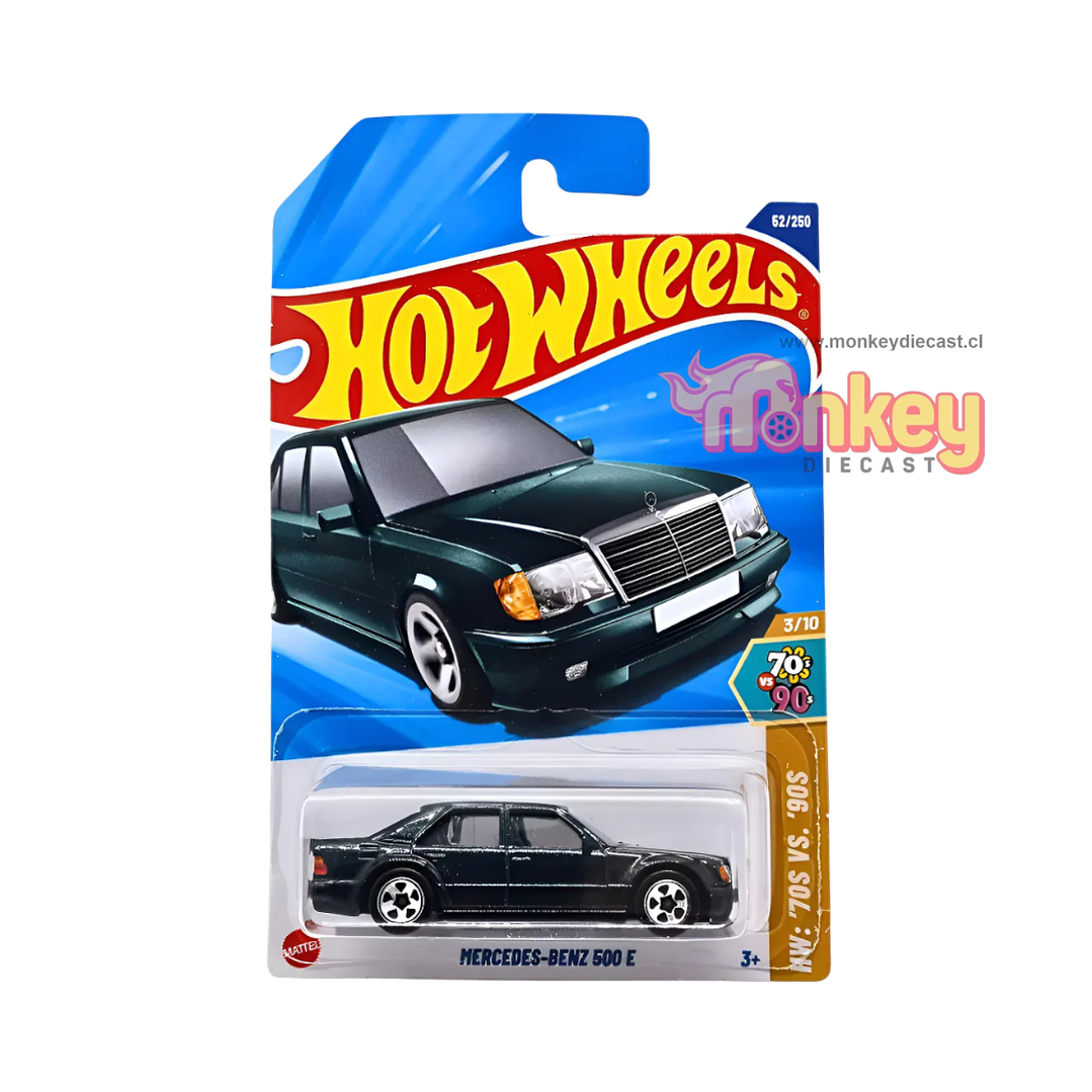 Mercedes Benz 500 E  verde hot wheels 2025 1