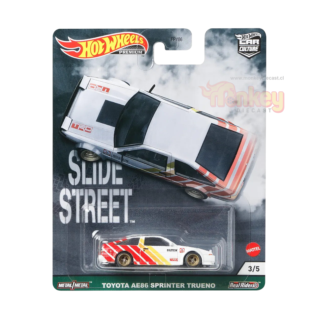 Toyota AE86 sprinter trueno - hot wheels slide street 1