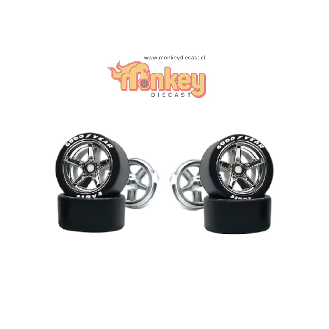 11.2 mm estrella 5p cromada completa + sponsor 1