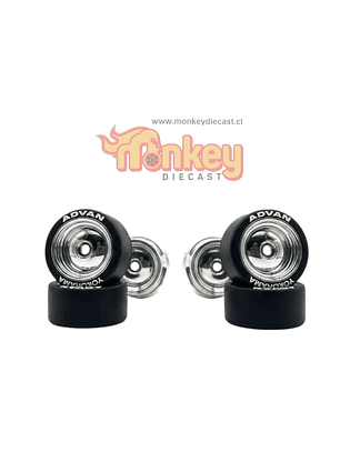 11.2 mm estrella ovalado exterior cromada completa + sponsor