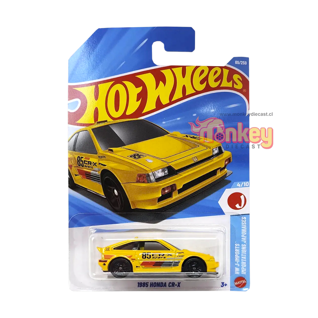 1985 Honda CR-X - hot wheels 2026 color amarillo 1