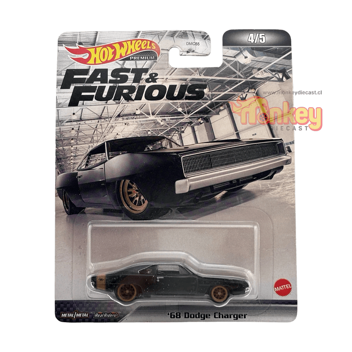68 Dodge Charger - hot wheels premium 1