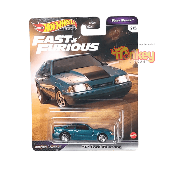 92 Ford Mustang - hot wheels premium 1