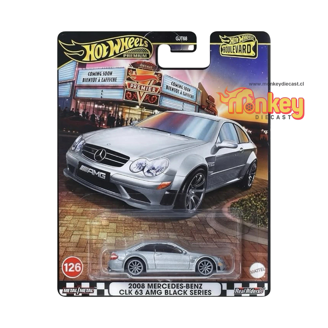 2008 mercedes benz clk amg black series - hot wheels premium 2025 1