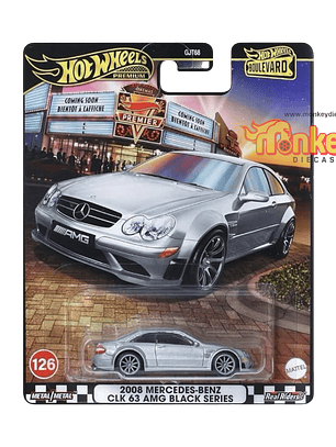 2008 mercedes benz clk amg black series - hot wheels premium 2025