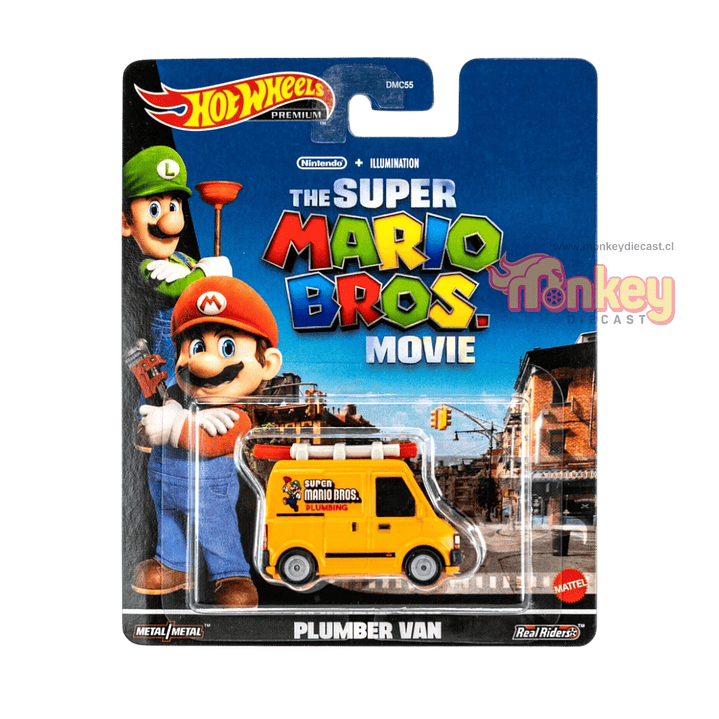 plumer van - the super mario bros the movie - hot wheels premium 2023 1