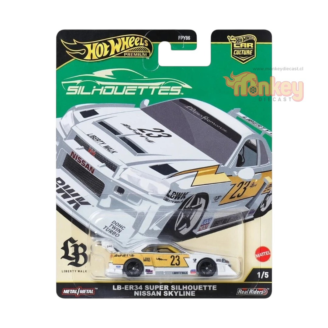 LB-ER34 Super Silhouette Nissan Skyline - hot wheels premium Silhouettes 1