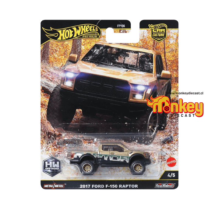 2017 ford F-150 raptor - hot wheels premium 2025 1