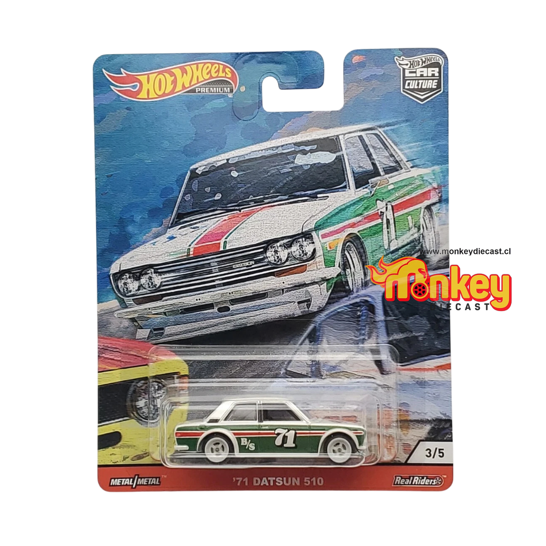 71 datsun 510 - hot wheels premium 2020 1