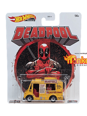deadpool chimichanga truck - hot wheels premium 2020 detalle carton