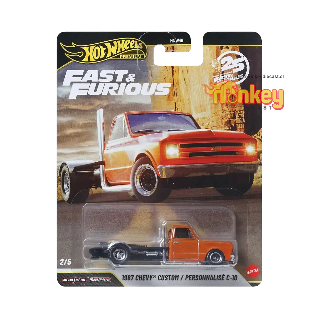 1967 chevy custom hot wheels premium - rapido y furiosos 1