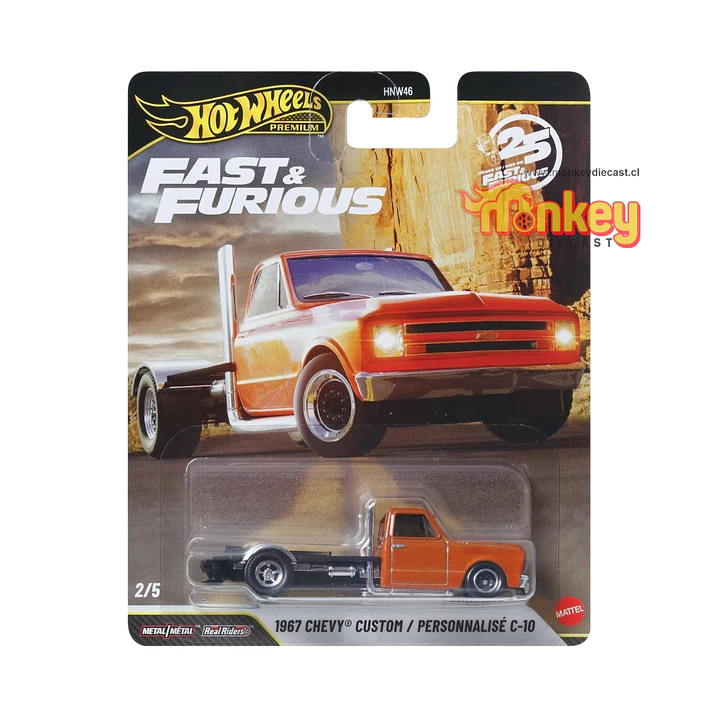 1967 chevy custom hot wheels premium - rapido y furiosos 1