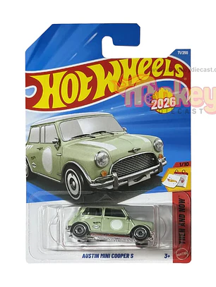 austin mini cooper s verde - hot wheels 2026