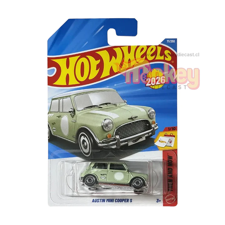 austin mini cooper s verde - hot wheels 2026 1