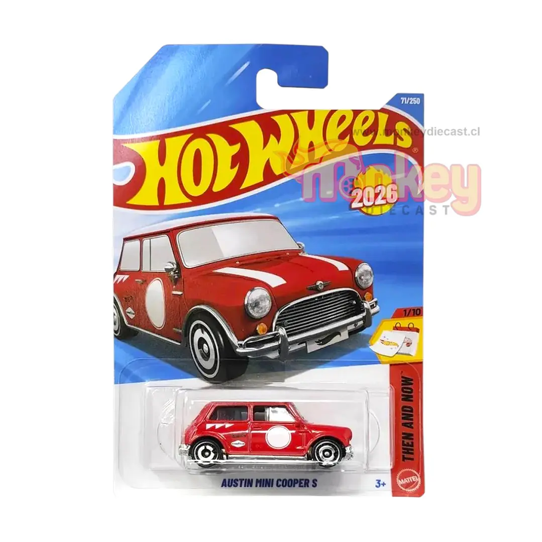 austin mini cooper s rojo - hot wheels 2026 1