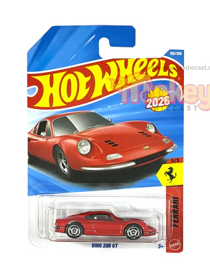 hot wheels Ferrari dino 206 gt  2026
