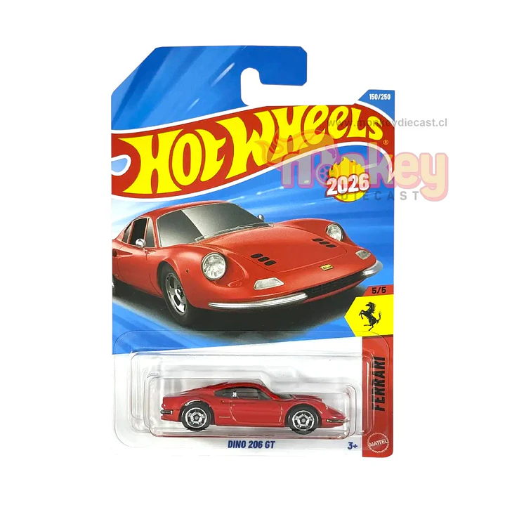 hot wheels Ferrari dino 206 gt  2026 1