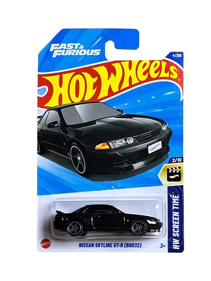 Nissan skyline GT-R bnr32 negro hot wheels 2025