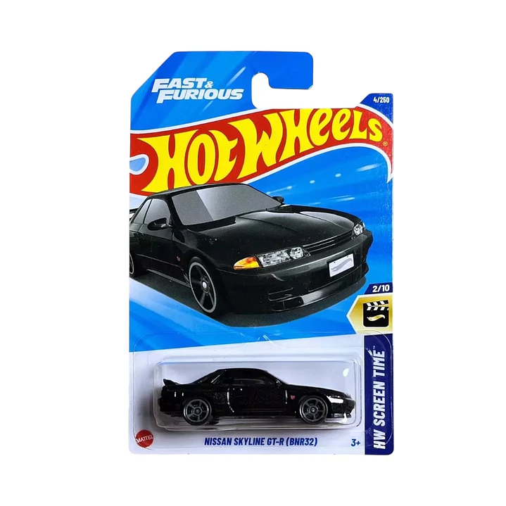 Nissan skyline GT-R bnr32 negro hot wheels 2025 1