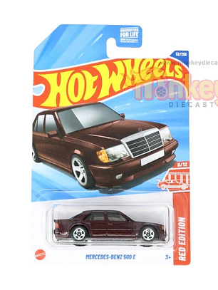 Mercedes Benz 500 E  Red Edition hot wheels 2025 (Carton Detalles)