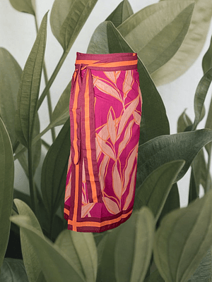 Falda Pareo Selva Morada