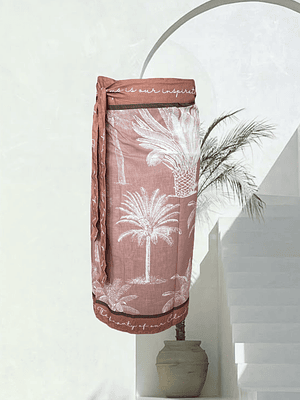 Falda Pareo Palmas Colombianas Taupe