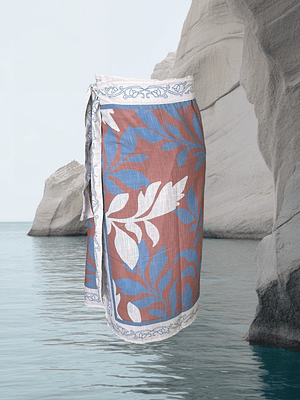 Falda Pareo Hojas Naturales