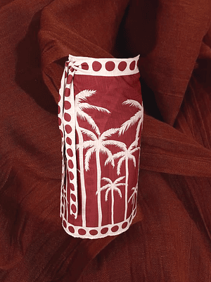 Falda Pareo Cocora Rojo