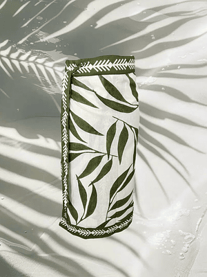 Falda Pareo Hojas Verdes