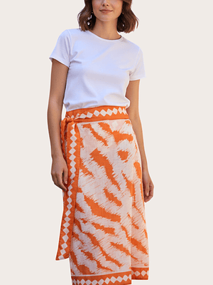 Falda Pareo Naranja